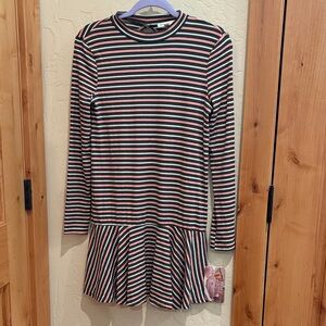 Love, Fire Striped Keyhole Dress Size Small